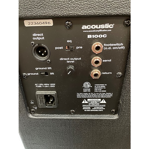 Used Acoustic B100C Guitar Combo Amp