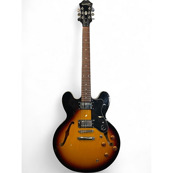 Used Epiphone Dot Sunburst Hollow Body Electric Guitar