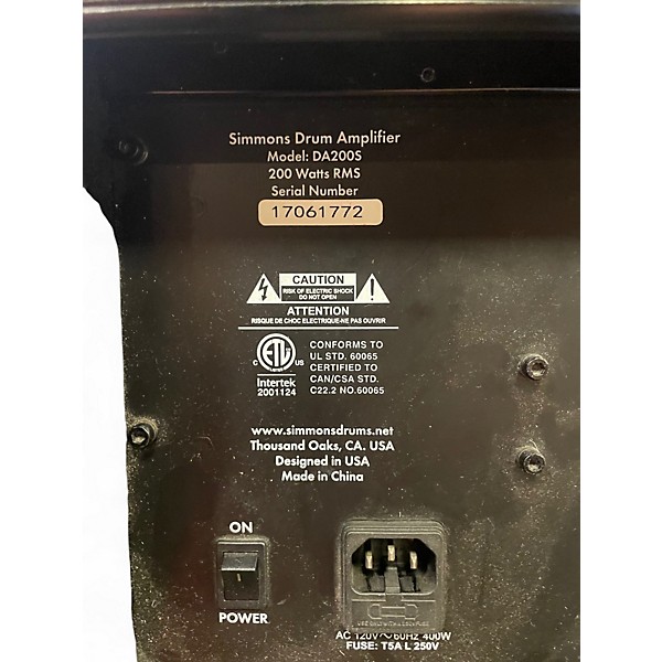 Used Simmons DA200S 200W Drum Amplifier