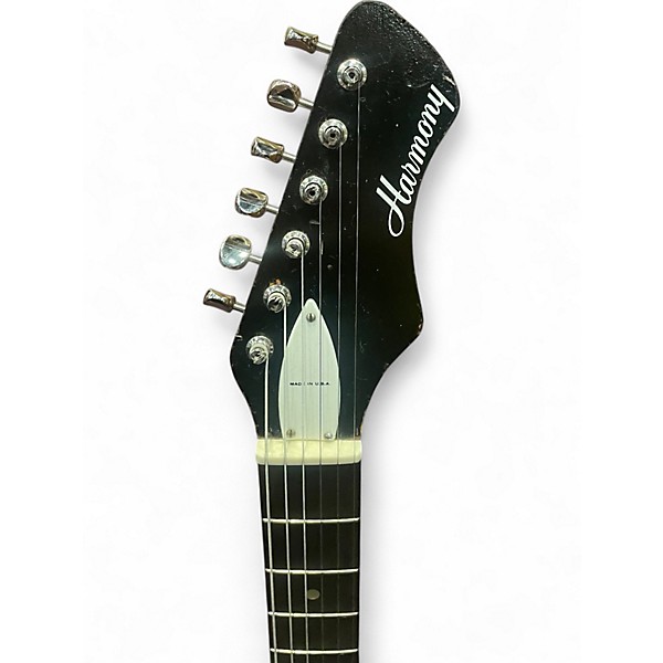 Vintage 1965 Harmony H15 Bobkat 2 Color Sunburst Solid Body Electric Guitar