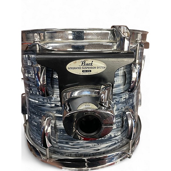 Used Pearl 4 Piece Vision Silver Oyster Pearl Drum Kit