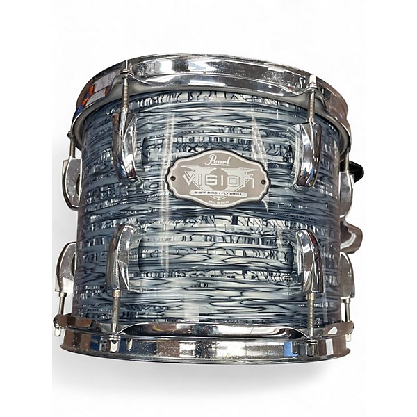Used Pearl 4 Piece Vision Silver Oyster Pearl Drum Kit