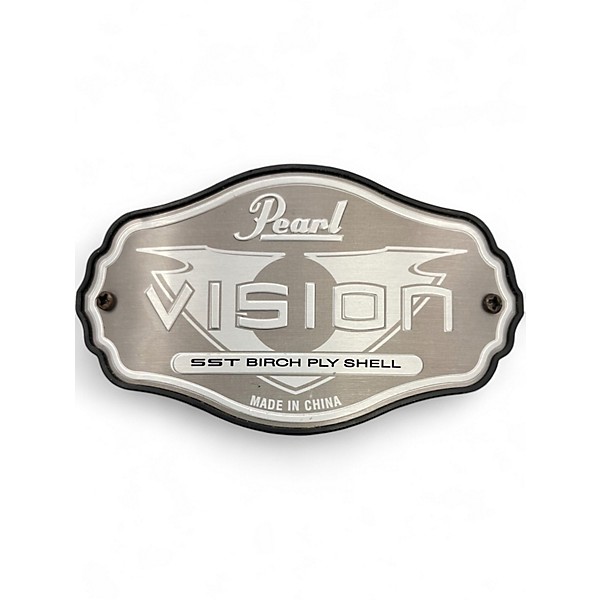 Used Pearl 4 Piece Vision Silver Oyster Pearl Drum Kit