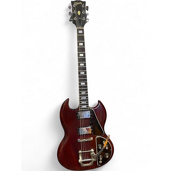 Vintage 1971 Gibson SG Deluxe Cherry Solid Body Electric Guitar