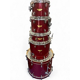 Used SPL 5 Piece Velocity Red Sparkle Drum Kit