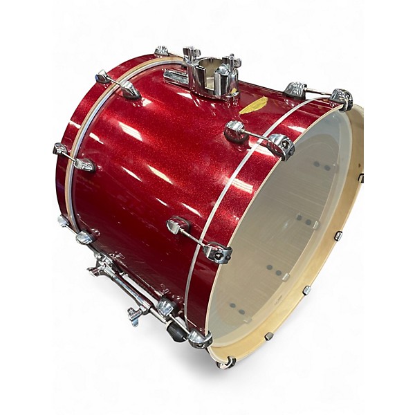 Used SPL 5 Piece Velocity Red Sparkle Drum Kit