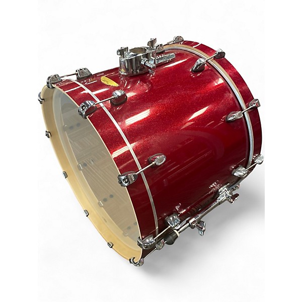 Used SPL 5 Piece Velocity Red Sparkle Drum Kit