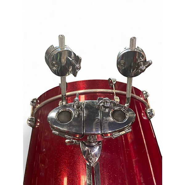 Used SPL 5 Piece Velocity Red Sparkle Drum Kit