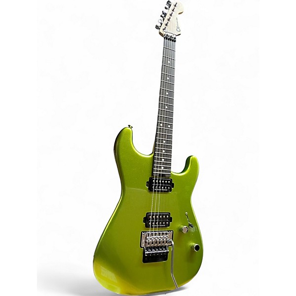 Used Charvel San Dimas HH FR Lime Solid Body Electric Guitar