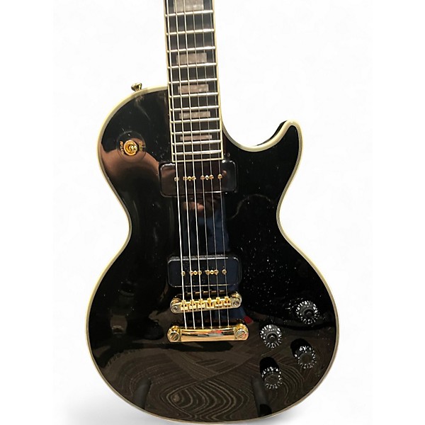 Used Epiphone Matt Heafy Les Paul Custom Black and Gold Solid Body Electric Guitar