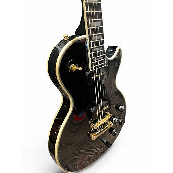 Used Epiphone Matt Heafy Les Paul Custom Black and Gold Solid Body Electric Guitar