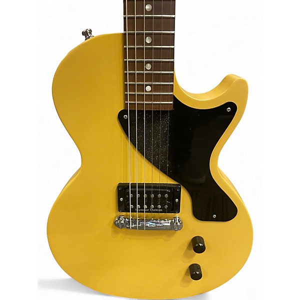 Used 2011 Gibson LES PAUL JR Worn TV Yellow Solid Body Electric Guitar