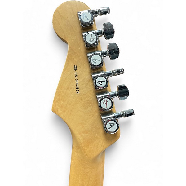 Used Fender American Standard Stratocaster Black Solid Body Electric Guitar