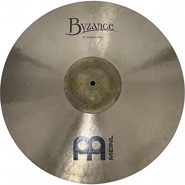 Used MEINL 21in BYZANCE POLYPHONIC RIDE Cymbal