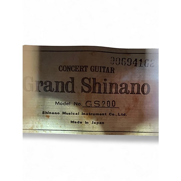 Used Grand Shinano GS200 Natural Classical Acoustic Guitar