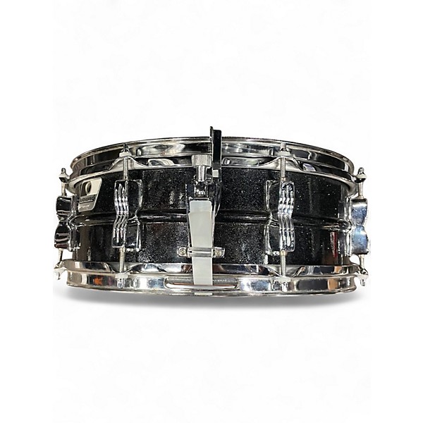 Used Ludwig 6X14 Acrolite Snare black sparkle Drum