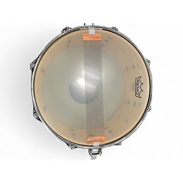 Used Pork Pie 13X7.5 Little Squealer Snare Royal Olive Drum