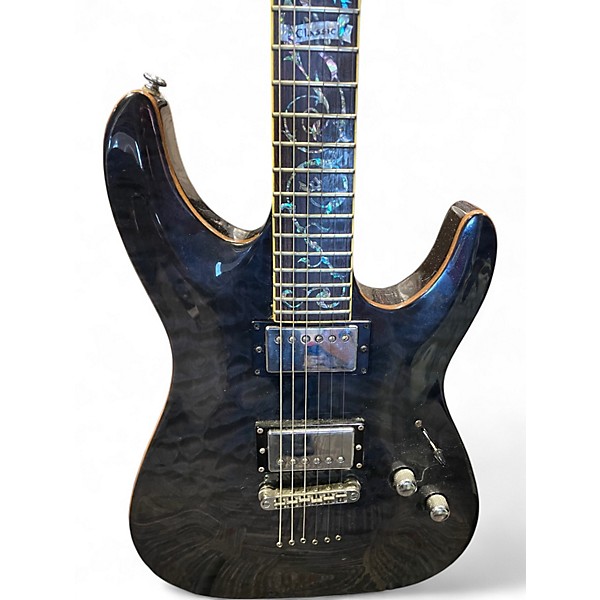 Used Schecter Guitar Research C-1 CLASSIC SERIES CHARCOAL BURST Solid Body Electric Guitar