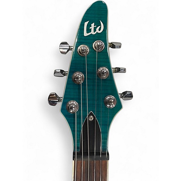 Used 2005 Ltd H-250 Trans Green Solid Body Electric Guitar