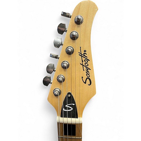 Used Sawtooth STRAT BLACK Solid Body Electric Guitar