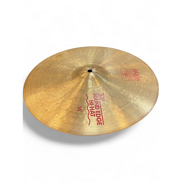 Used Paiste 14in 2002 SOUND EDGE HI HAT TOP Cymbal