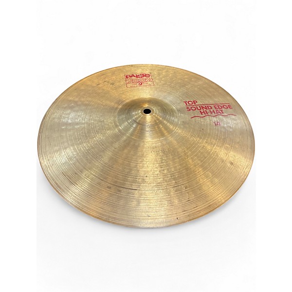Used Paiste 14in 2002 SOUND EDGE HI HAT TOP Cymbal