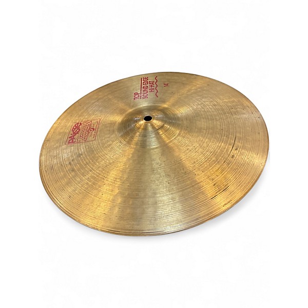 Used Paiste 14in 2002 SOUND EDGE HI HAT TOP Cymbal