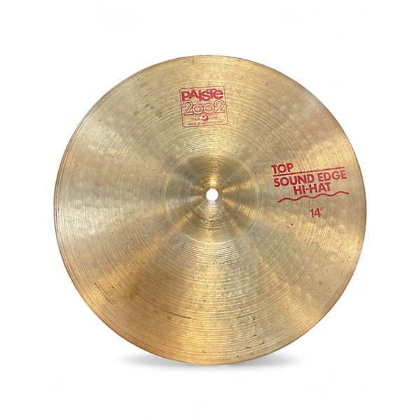 Used Paiste 14in 2002 SOUND EDGE HI HAT TOP Cymbal