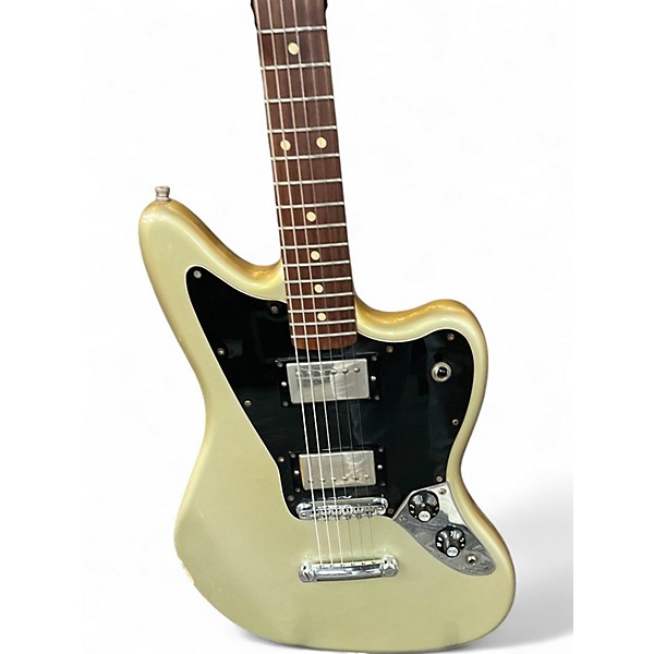 Used 2010 Fender JAGUAR Antique Gold Solid Body Electric Guitar