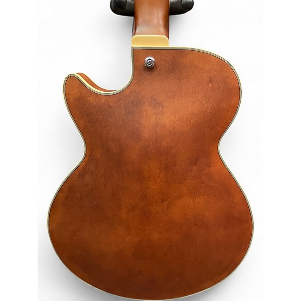 Used D'Angelico Premier Series DC Brown Burst Hollow Body Electric Guitar