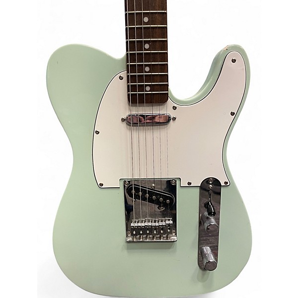Used Squier Bullet Telecaster Surf Green Solid Body Electric Guitar