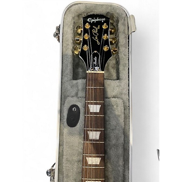 Used Epiphone Les Paul Studio White Solid Body Electric Guitar