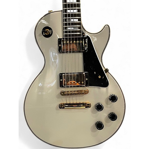 Used Gibson LES PAUL CUSTOM SHOP WHITE Solid Body Electric Guitar