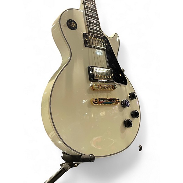 Used Gibson LES PAUL CUSTOM SHOP WHITE Solid Body Electric Guitar