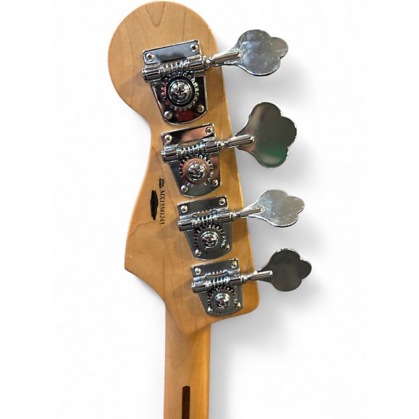 Used Fender Standard Jazz Bass Olympic Pearl Electric Bass Guitar