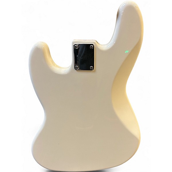 Used Fender Standard Jazz Bass Olympic Pearl Electric Bass Guitar