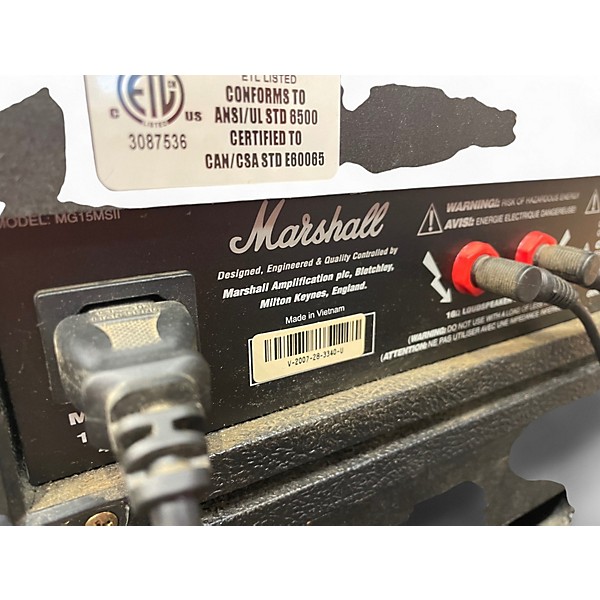 Used Marshall MG15MSII Micro Stack Guitar Stack