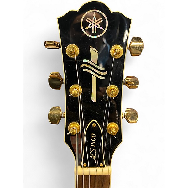 Used Yamaha AES1500B Black Hollow Body Electric Guitar