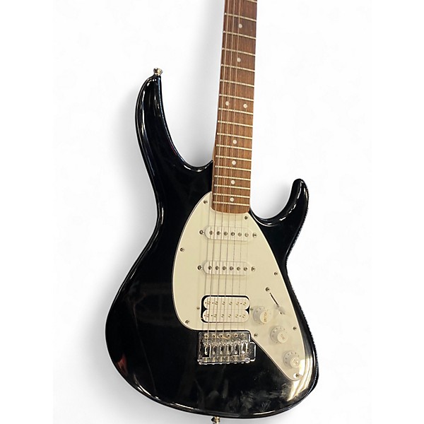 Used Carlo Robelli DOUBLE CUT STRATOCASTER Black Solid Body Electric Guitar