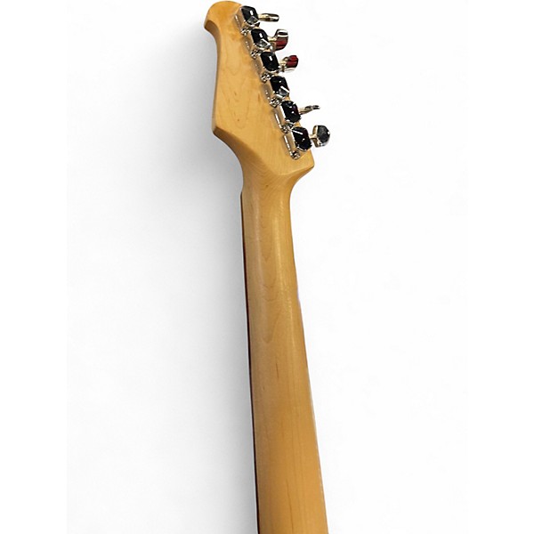 Used Carlo Robelli DOUBLE CUT STRATOCASTER Black Solid Body Electric Guitar