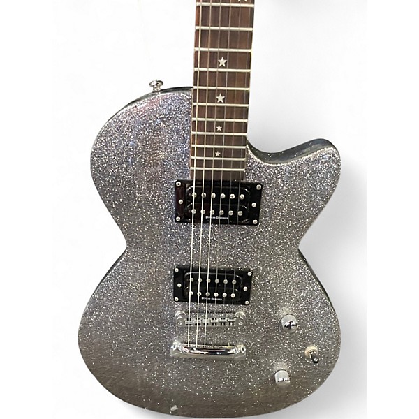 Used Daisy Rock Rock Candy Silver Sparkle Electric Bass Guitar