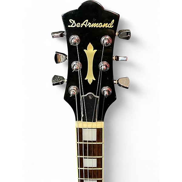 Used DeArmond M77T Black Solid Body Electric Guitar