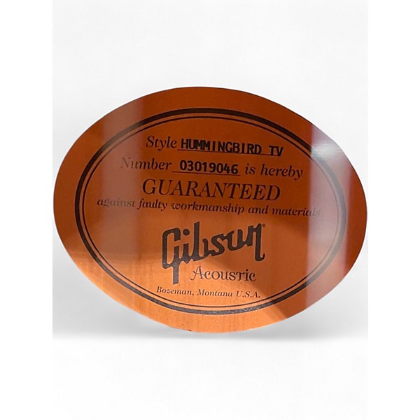 Used 2009 Gibson Hummingbird True Vintage Heritage Cherry Sunburst Acoustic Guitar