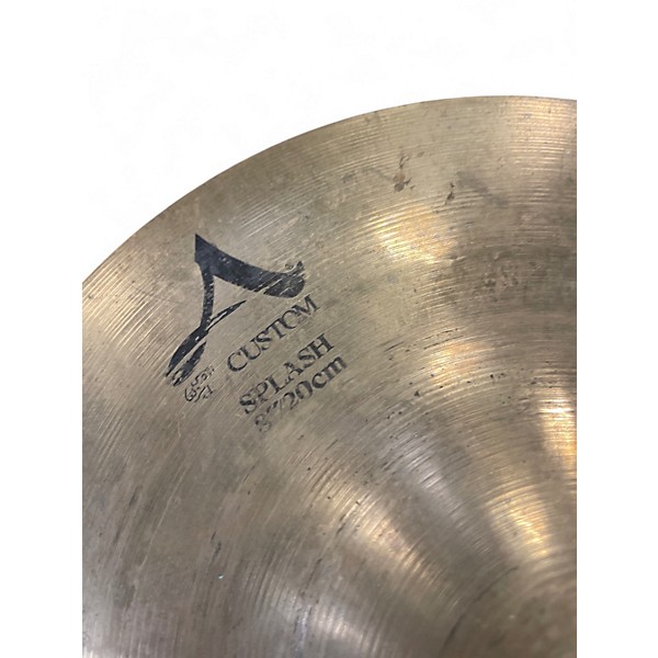 Used Zildjian 8in A Custom Splash Cymbal