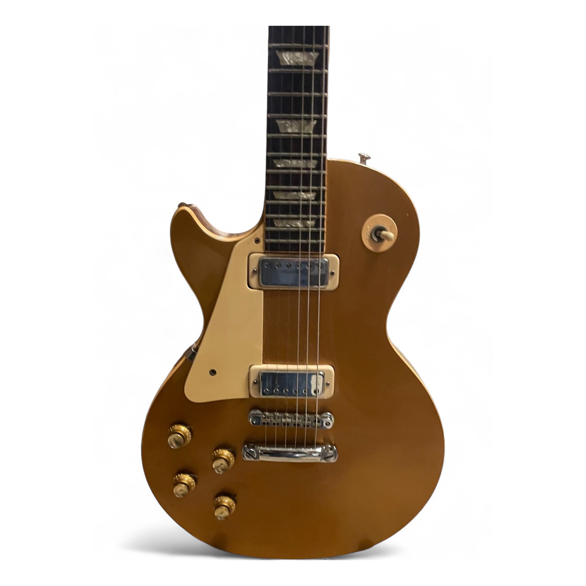 Vintage 1974 Gibson Les Paul Deluxe Left Handed Gold Top Electric