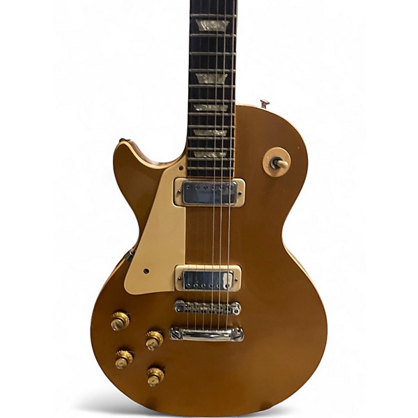 Vintage 1974 Gibson Les Paul Deluxe Left Handed Gold Top Electric Guitar