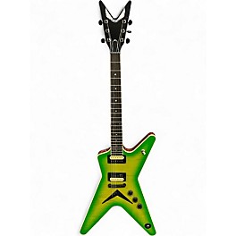 Used Dean USA ML Dime SLIME GREEN Solid Body Electric Guitar