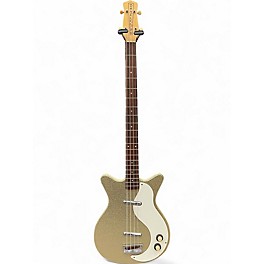 Used Danelectro 59DC Gold Electric Bass Guitar