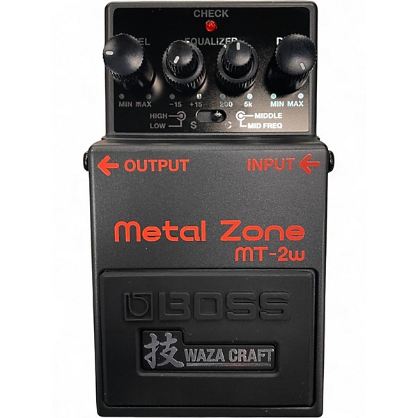Used BOSS MT2W Metal Zone Waza Craft Effect Pedal