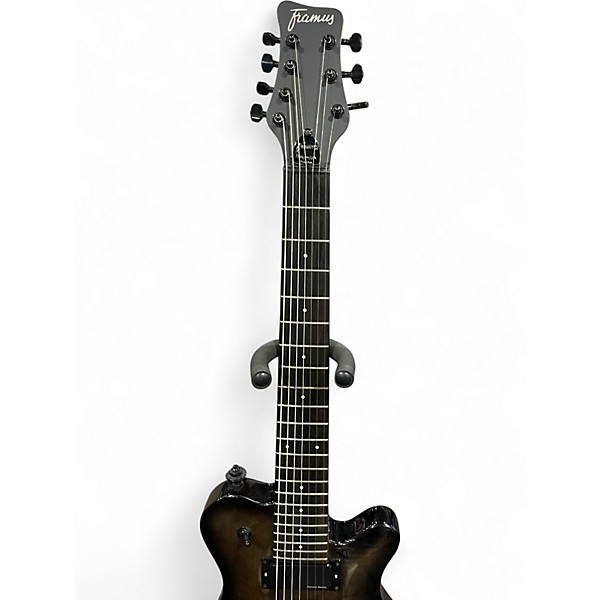 Used Famus Panthera Trans Black Solid Body Electric Guitar